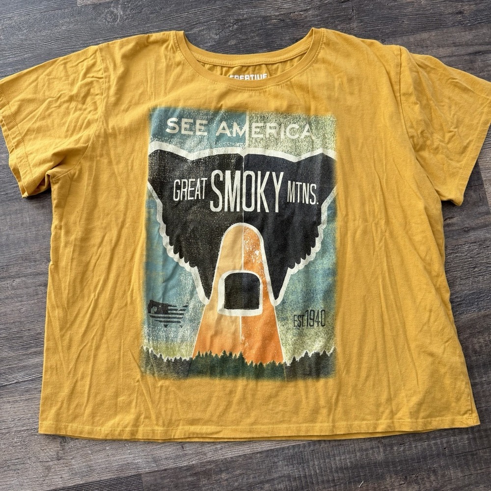 Great Smoky Mountains 2X See America Graphic Creative Action Network T-shirt A2